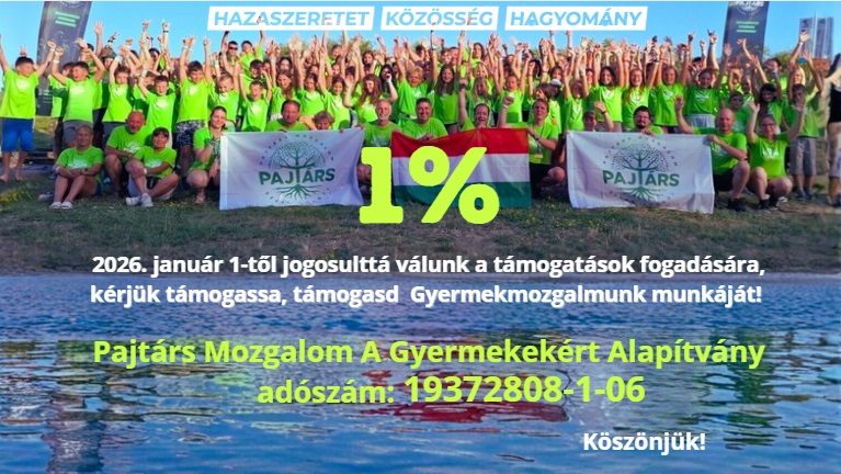 Kérjük, támogassa adója 1%-ával Gyermekmozgalmunk működését!